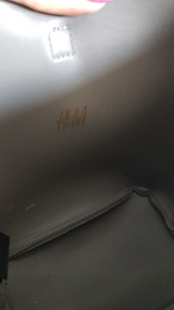 Szara torebka h&m crossbody popielaty