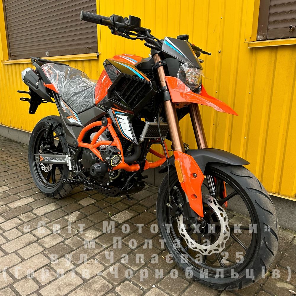 Новий мотоцикл Tekken 250 24.5к.с. 2024р.Motard(дорожній)