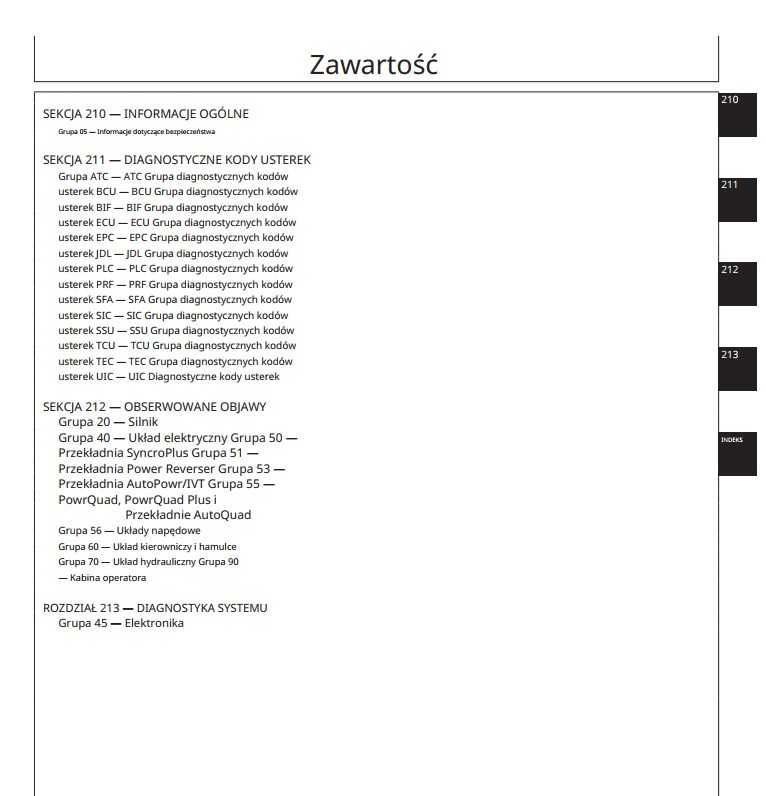 Instrukcja Diagnostyczna John Deere 6520, 6620, 6820, 6920, PL