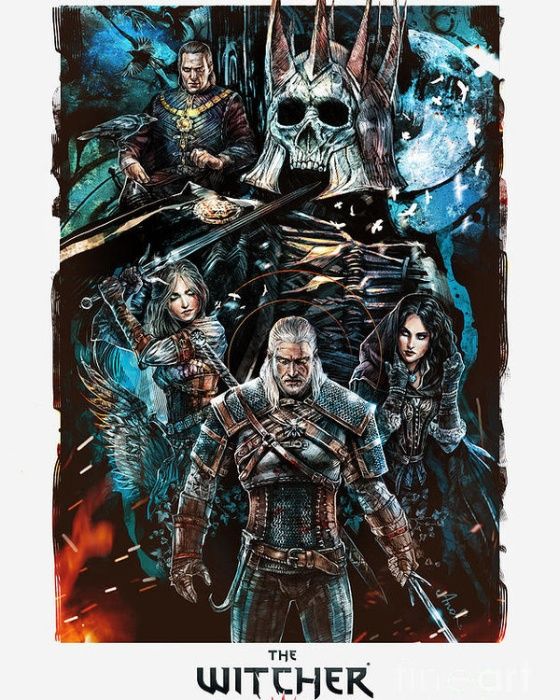 The Witcher 3 - Quadros 40x50cm