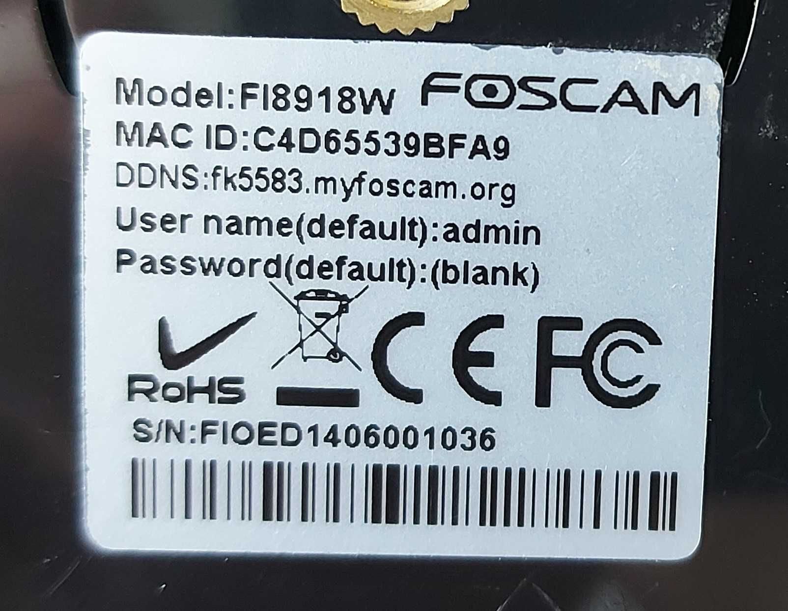Kamera IP Foscam FI8918W / WIFI / Ruchoma