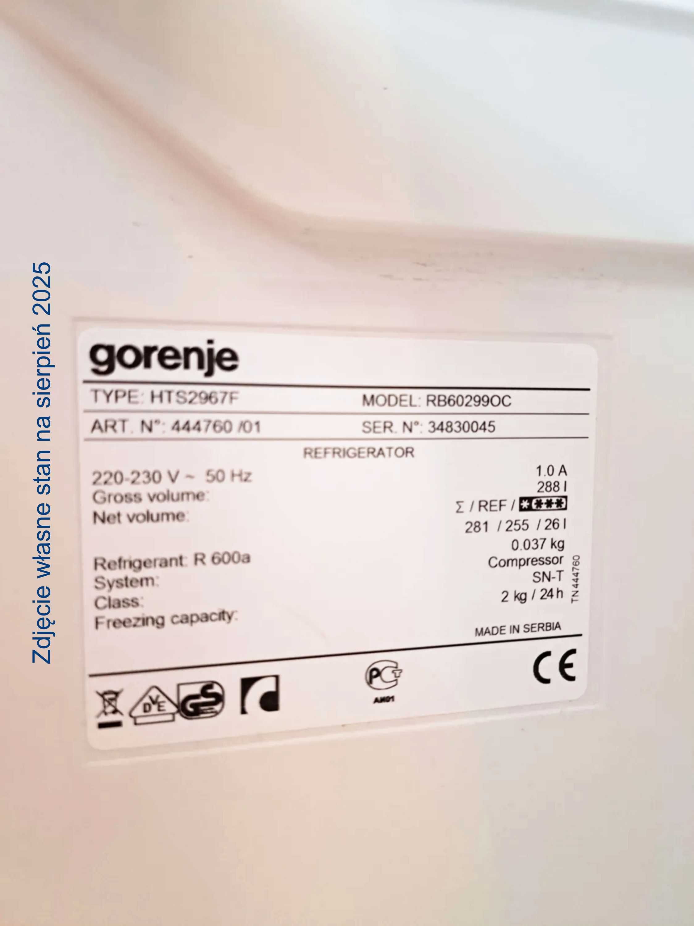 Sprzedam - Lodówka retro Gorenje RB60299OC
