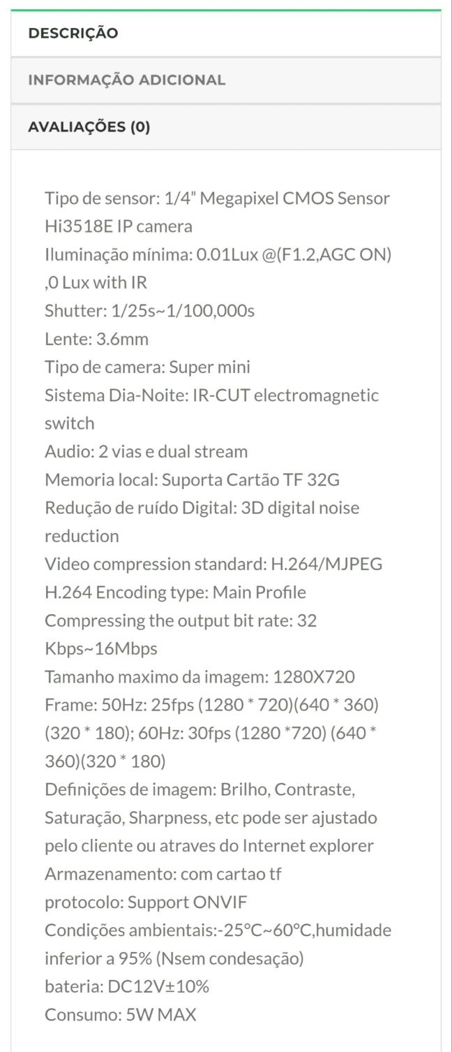 Camara de IP 720p