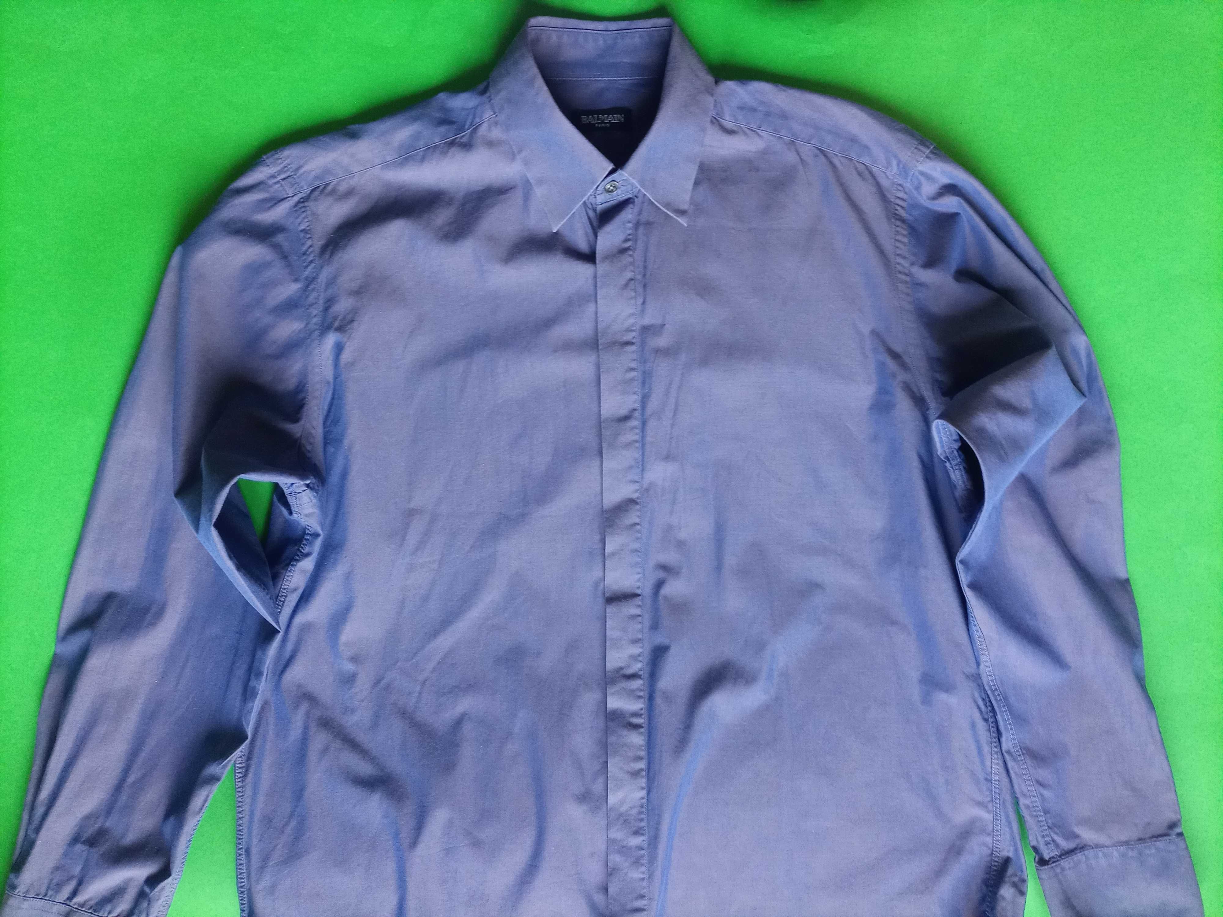 Balmain elegancka koszula męska L XL 40/41 100% bawełna