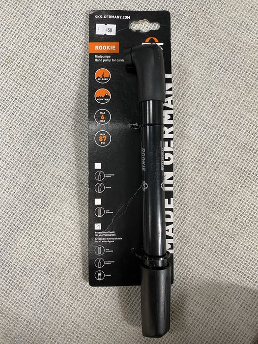 Велосипедний насос ROOKIE Länge 3 Minipumpe revers. SPA 265-280mm