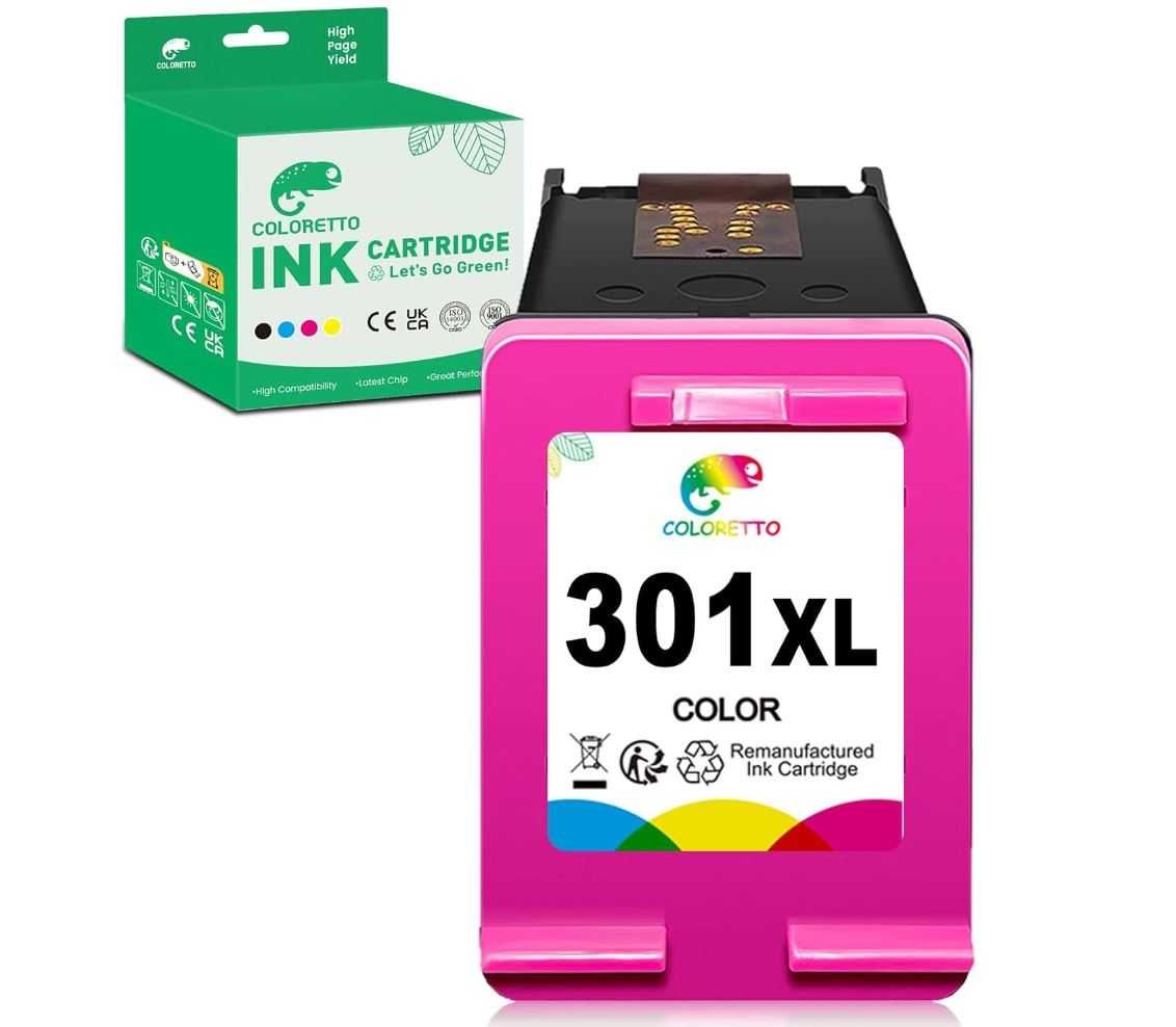 Tinteiro HP 301XL Tricolor Novo