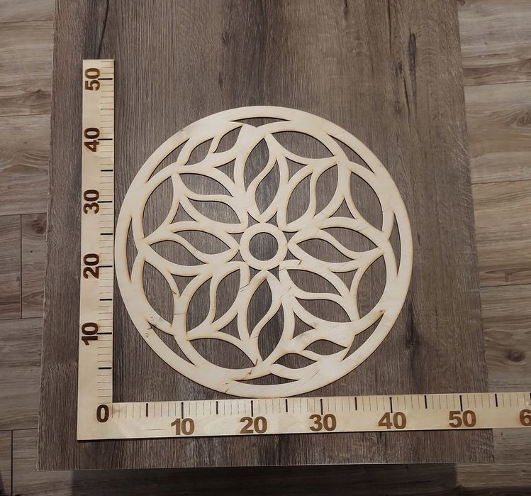 45 cm Mandala ażur dekoracyjny w12 Baza gr. 3 mm