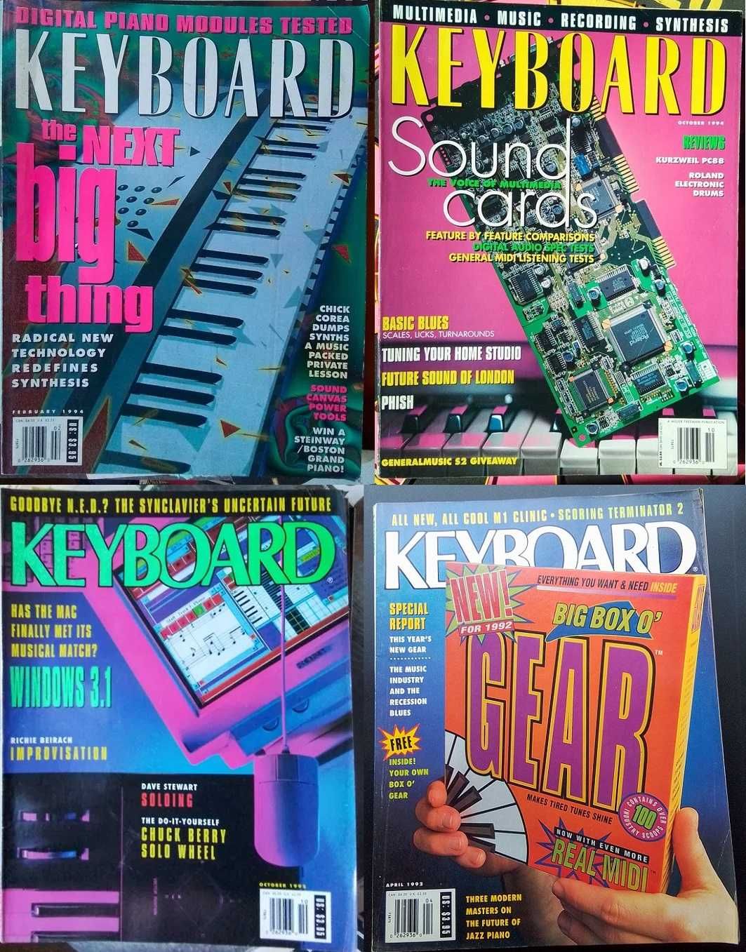 Números antigos avulso da revista Keyboard