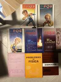 Livros de Fisica e quimica - varios anos