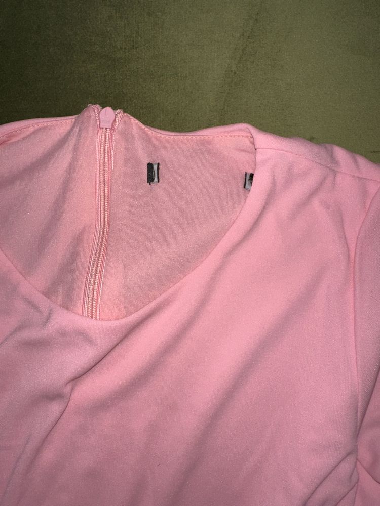 Лонгслів-боді рожевий Zara