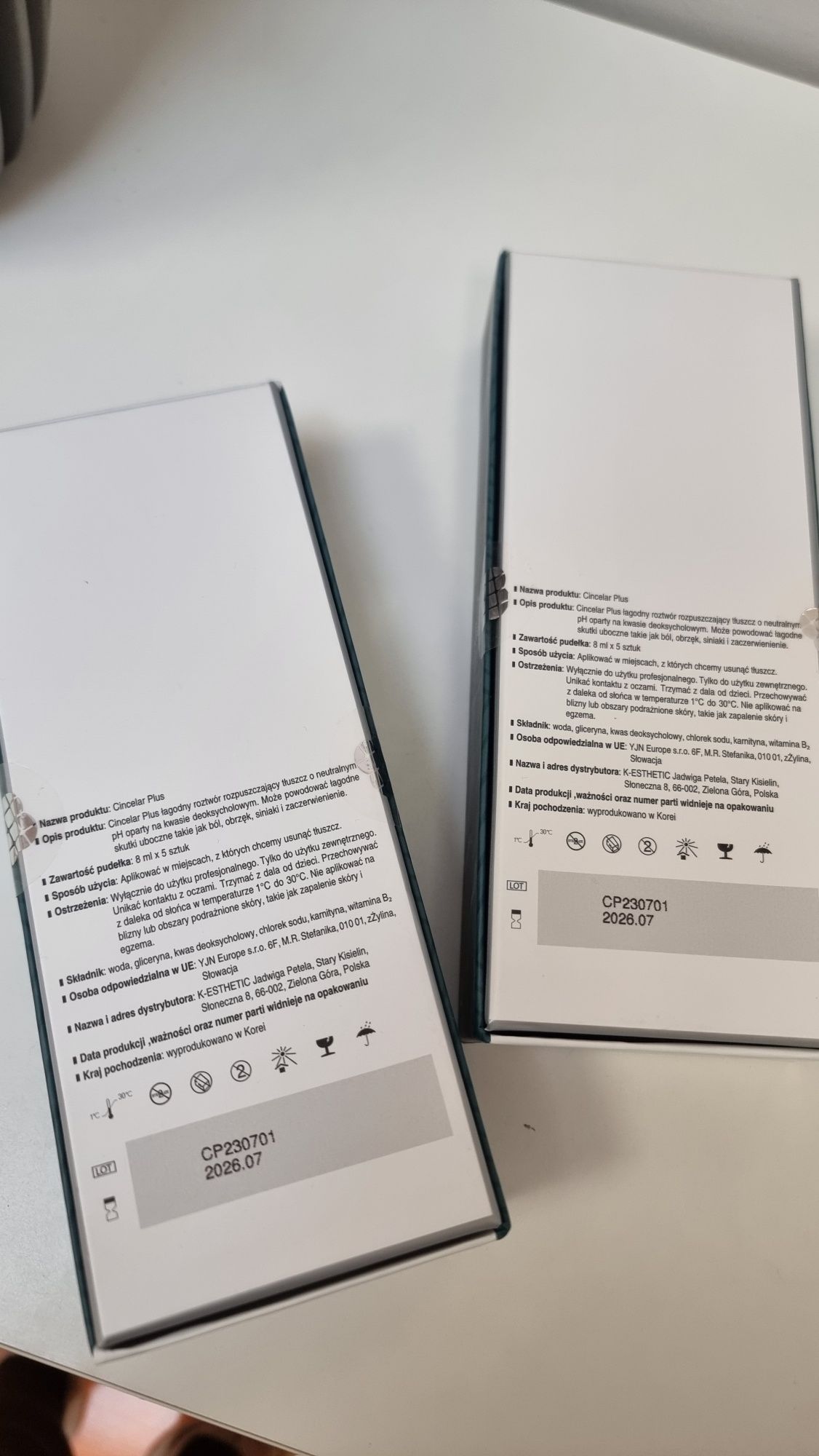 Sprzedam ampułki cincelar + do lipolizy