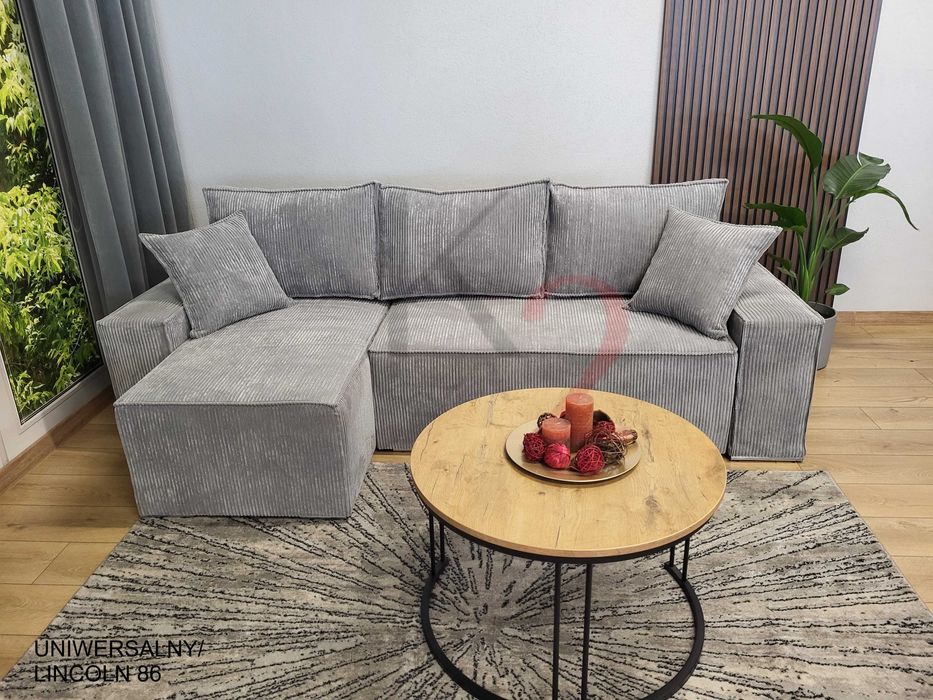 Narożnik FABIO Bonell sztruks USB rogówka sofa szybka dostawa +gratis