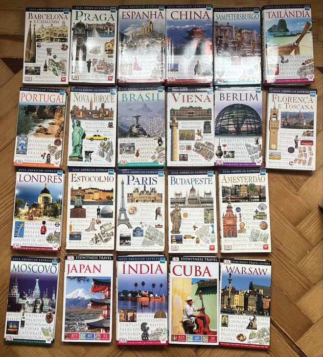 Coleção de Guias de Viagem DK Eyewitness (24 Livros)