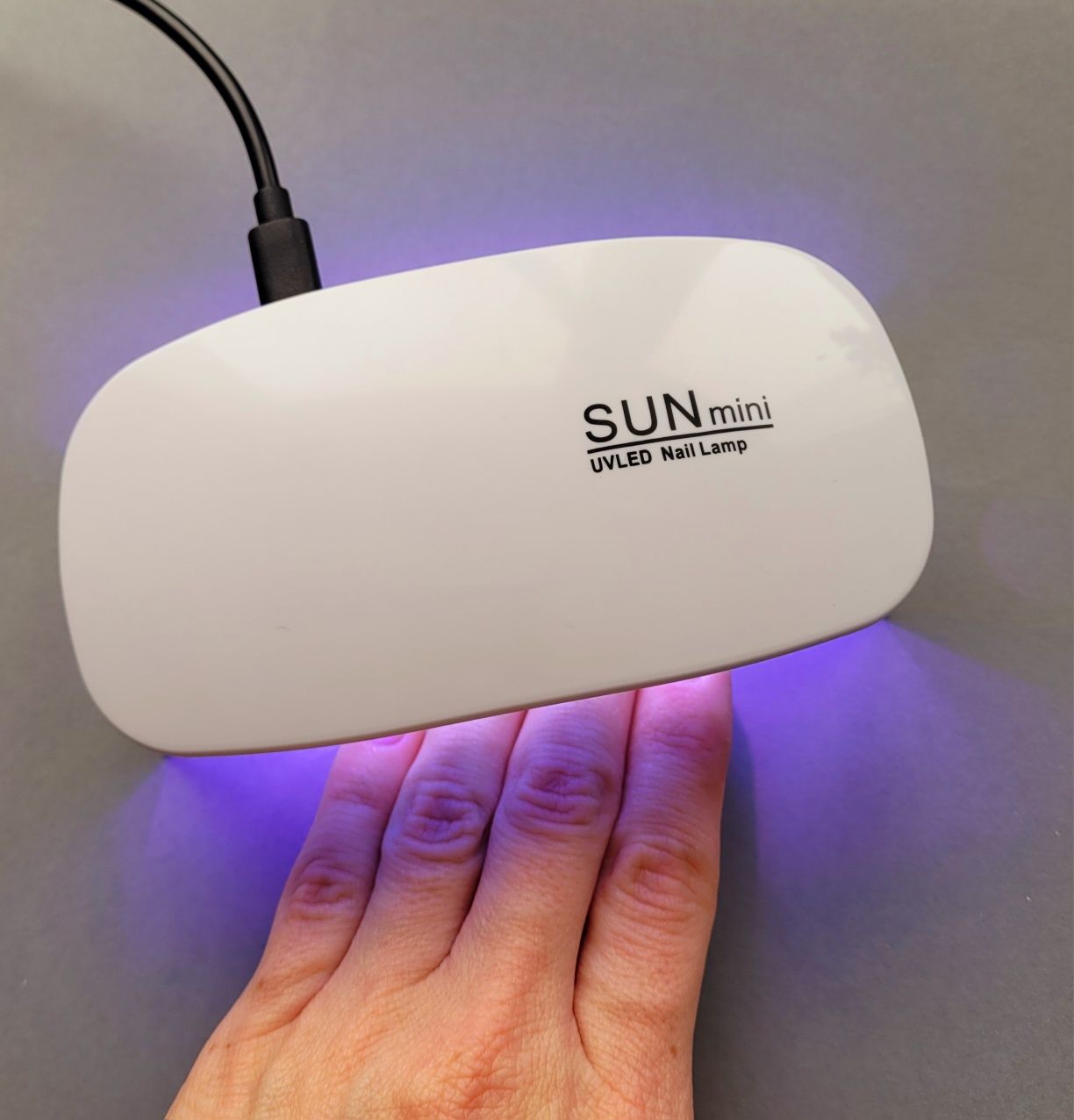 Lampka LED 6W nowa na USB podróżna do hybrydy żelu manicure biała