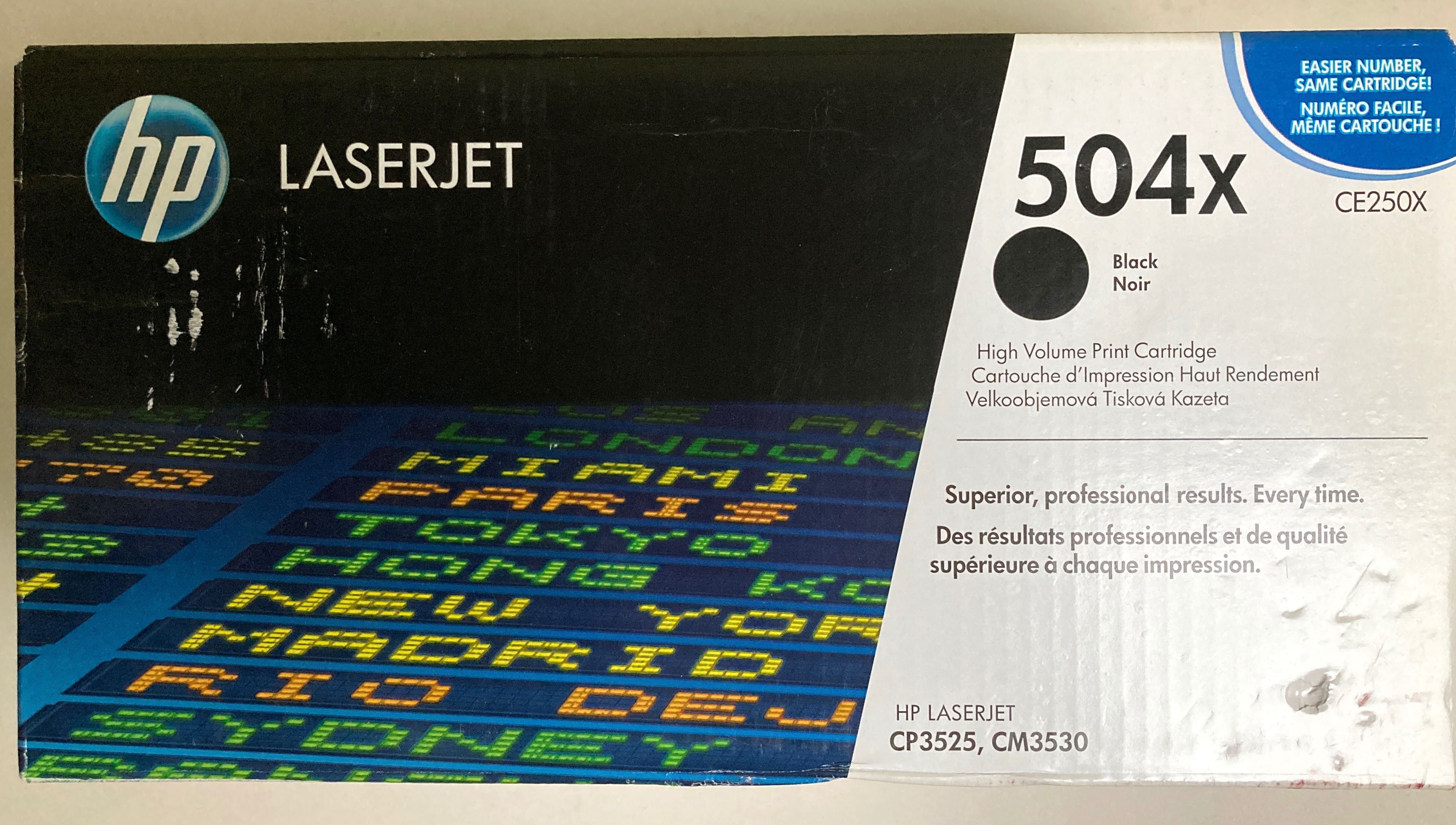 Toner HP LaserJet 504X Czarny 504A Czerwony Żółty