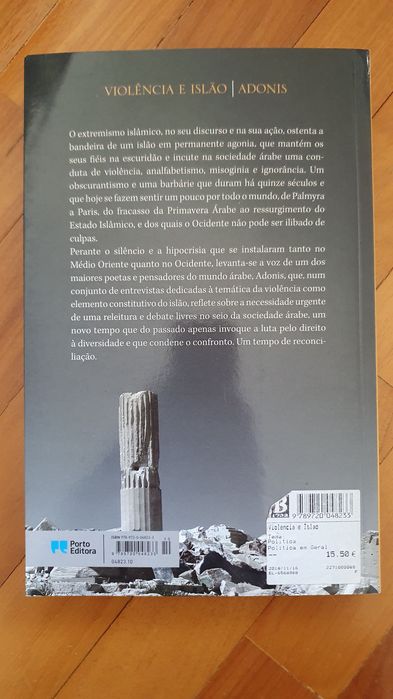 Adonis Violência e o Islão - Livro