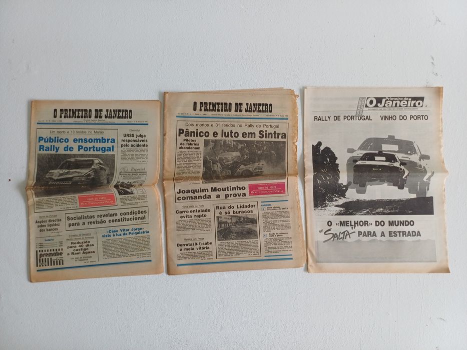 Lote de Jornais- RALLY DE PORTUGAL