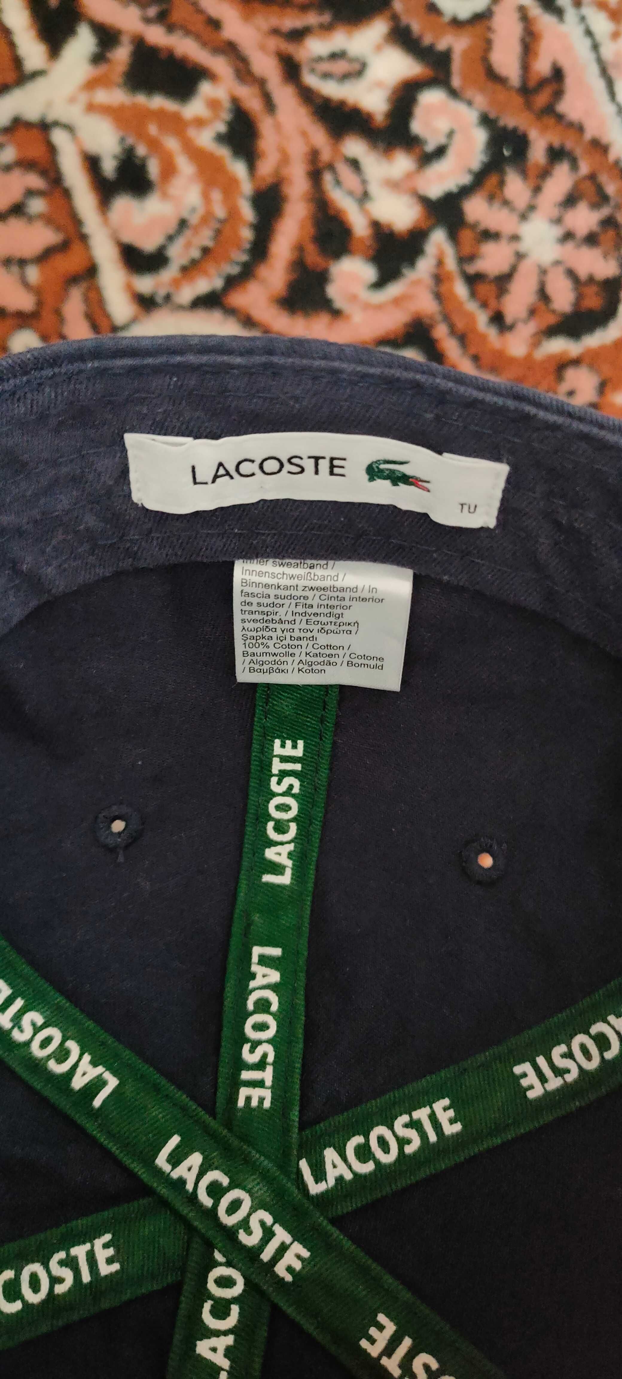 кепка Lacoste Big Logo Cotton cap