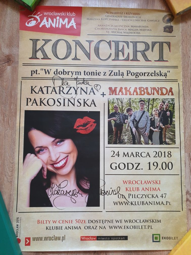 Plakat z autografem Kasia Pakosińska