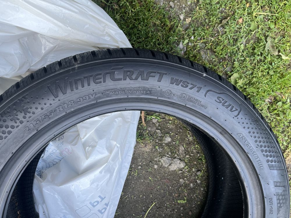 4 x Kumho wintercraft ws71 suv 215 55 r18 99v xl