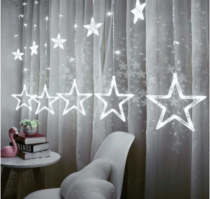 Гірлянда штора "Зірки"