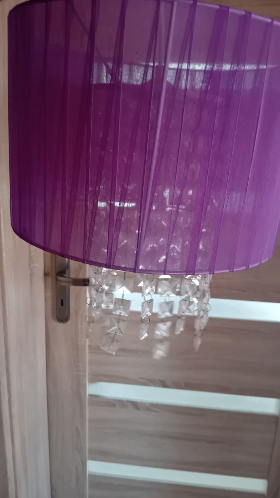 Lampa z koralikami  sufitowa