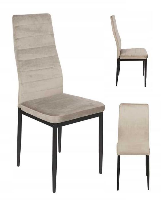 Krzesło tapicerowane  salon jadalnia welurowe Velvet kolory Promocja