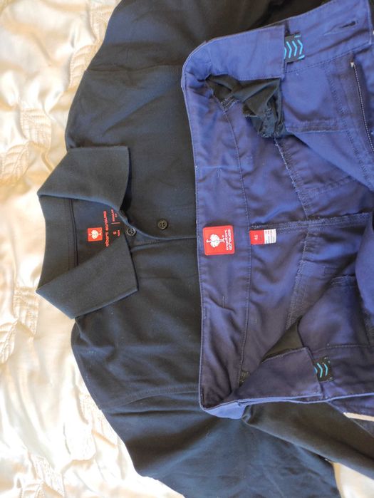 Męskie krótkie spodenki robocze i polo Engelbert Strauss r. 46 bdb