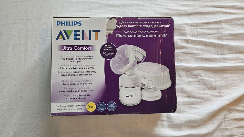 Laktator elektryczny Philips Avent Ultra Comfort + gratis