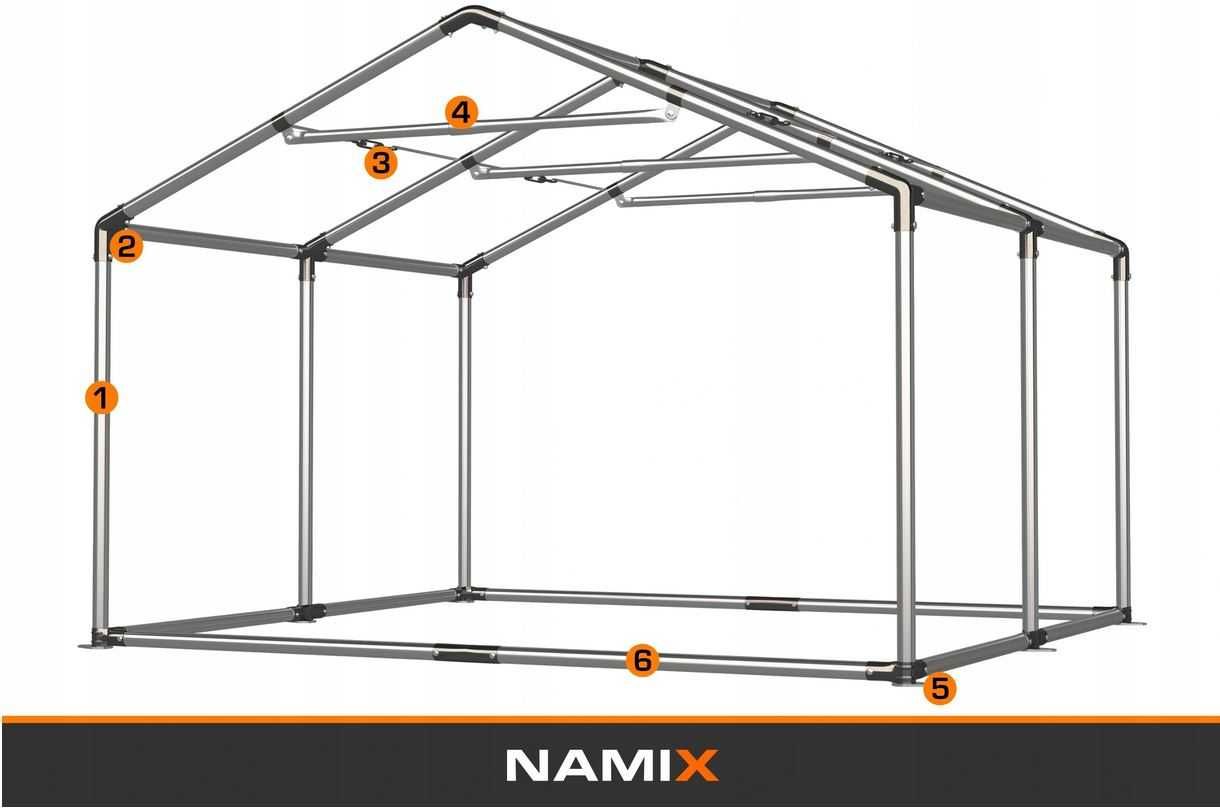 Namiot ROYAL 4x4 magazynowy handlowy garaż wzmocniony PVC 560g/m2