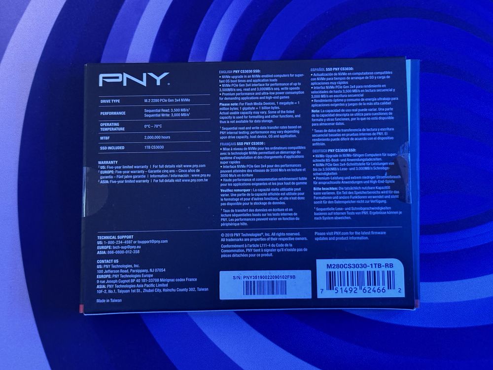 XLR8 CS3030 ssd m2 1tb