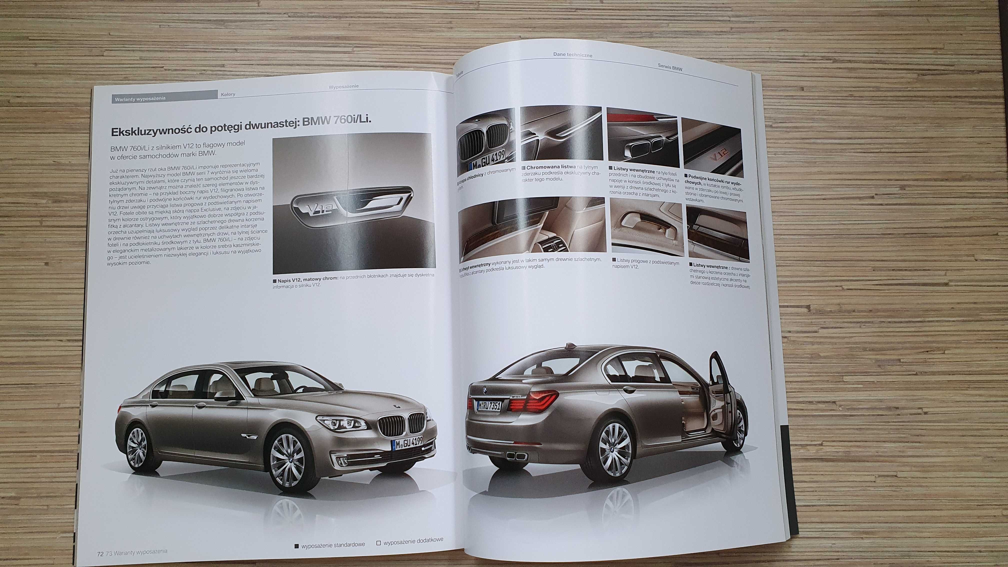 Prospekt Katalog BMW 7 F01 | PL 2012