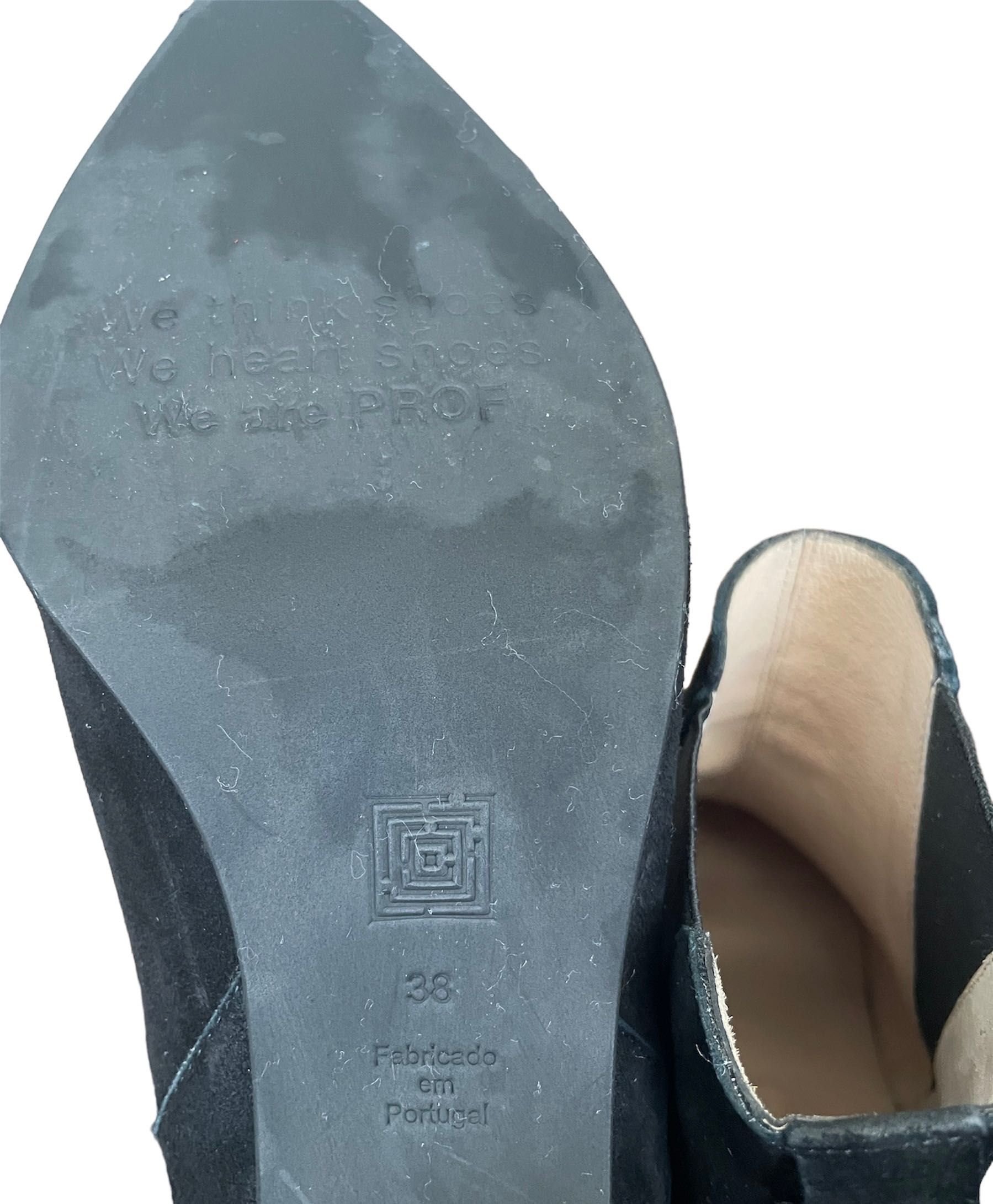 Botas pretas de camurça PROF