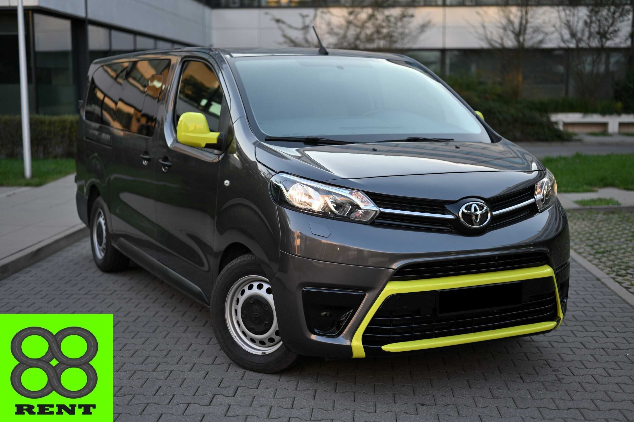 Wypożyczalnia busów i aut osobowych. Car for rent. Toyota Proace.