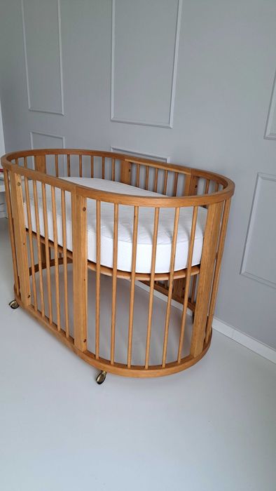 Łóżeczko dębowe ala Stokke