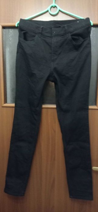 Spodnie czarne skinny fit M