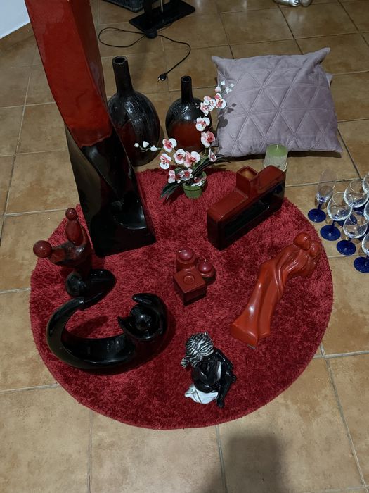 Diversas peças de decoração