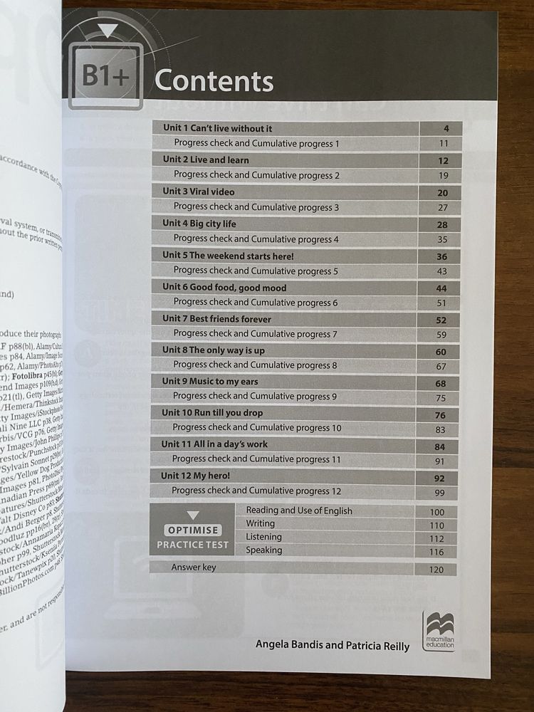 Optimise - Workbook with answer key B1+