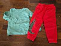 Koszulka longsleeve next spodnie dresy 116