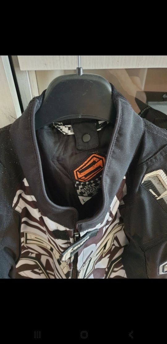 Kurta motocyklowa tekstylna z ochraniaczami shift