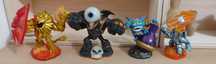 4 bonecos skylanders