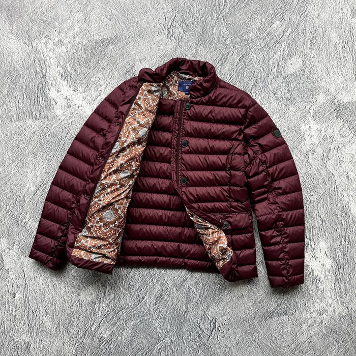 GANT Women’s Down Jacket – Burgundy Quilted Outerwear RRP - 550$
