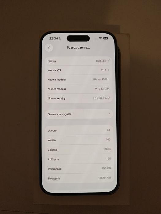 iPhone 15 pro Natural Titanium 256 GB