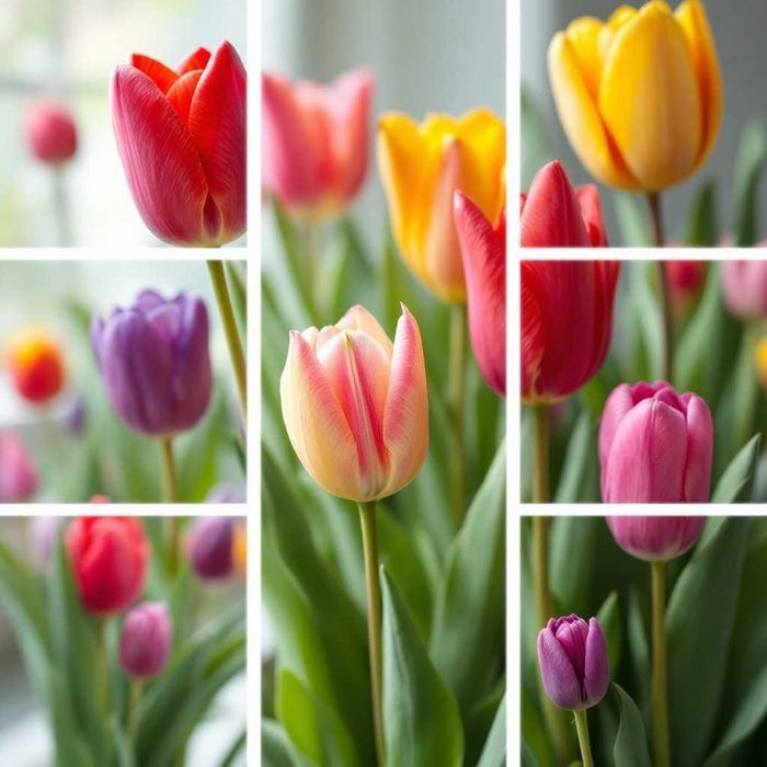 TULIPANY XL Mix Cebulki TULIPANÓW Tulipan DUŻE Kwiaty Zestaw 50 szt