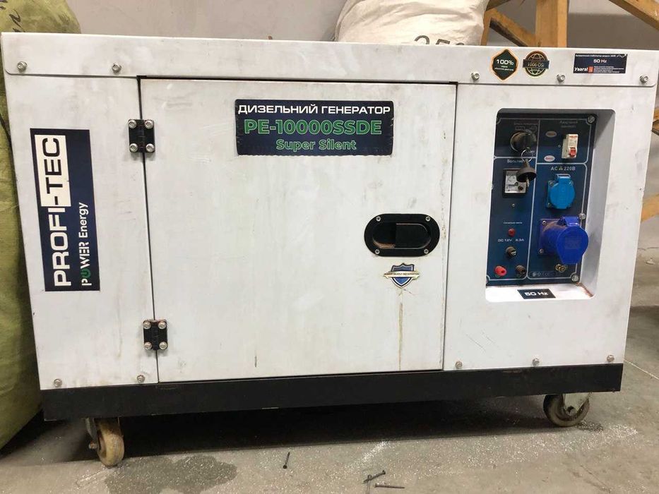 Генератор дизельний profi-tec pe-10000ssde super silent (10KBA/7.5KBA)