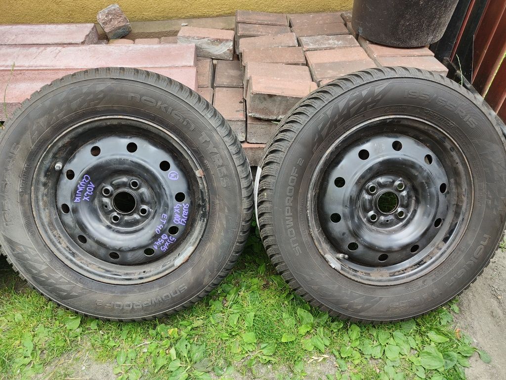 Koła felgi Suzuki 4x100 NOWE opony zimowe Nokian 195/65/15