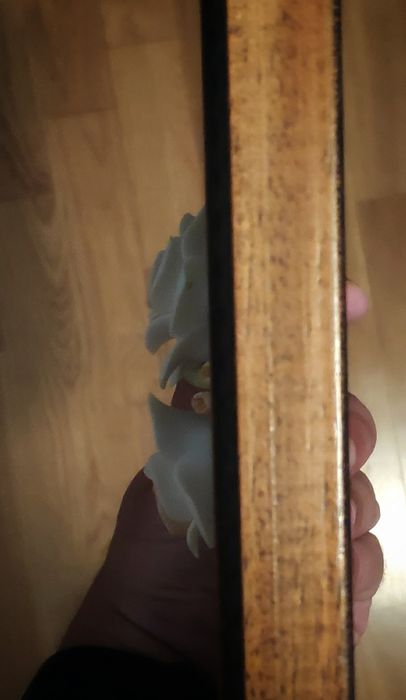 Decoração vintage - Quadro de flores com relevo