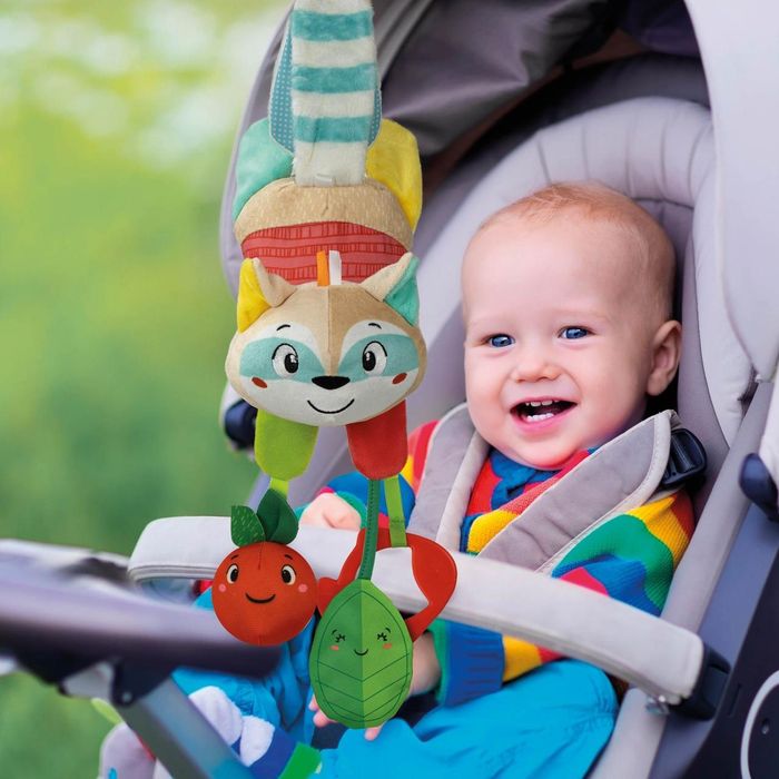 Подвеска на коляску кроватку игрушка енот clementoni италия