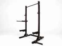 HALF RACK 80x80x3 + stacja DIP + landmine + belki / klatka siłownia