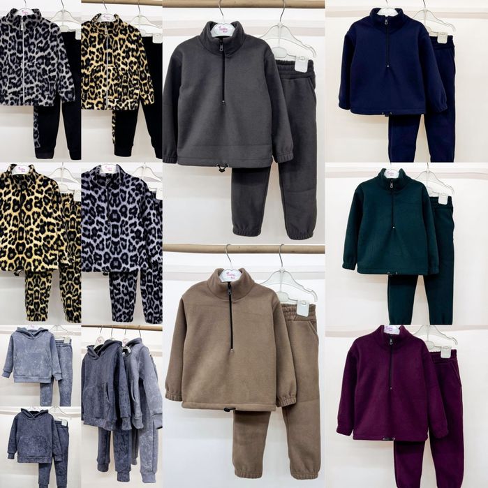 Костюм для хлопчика дівчинки флісовий утеплений